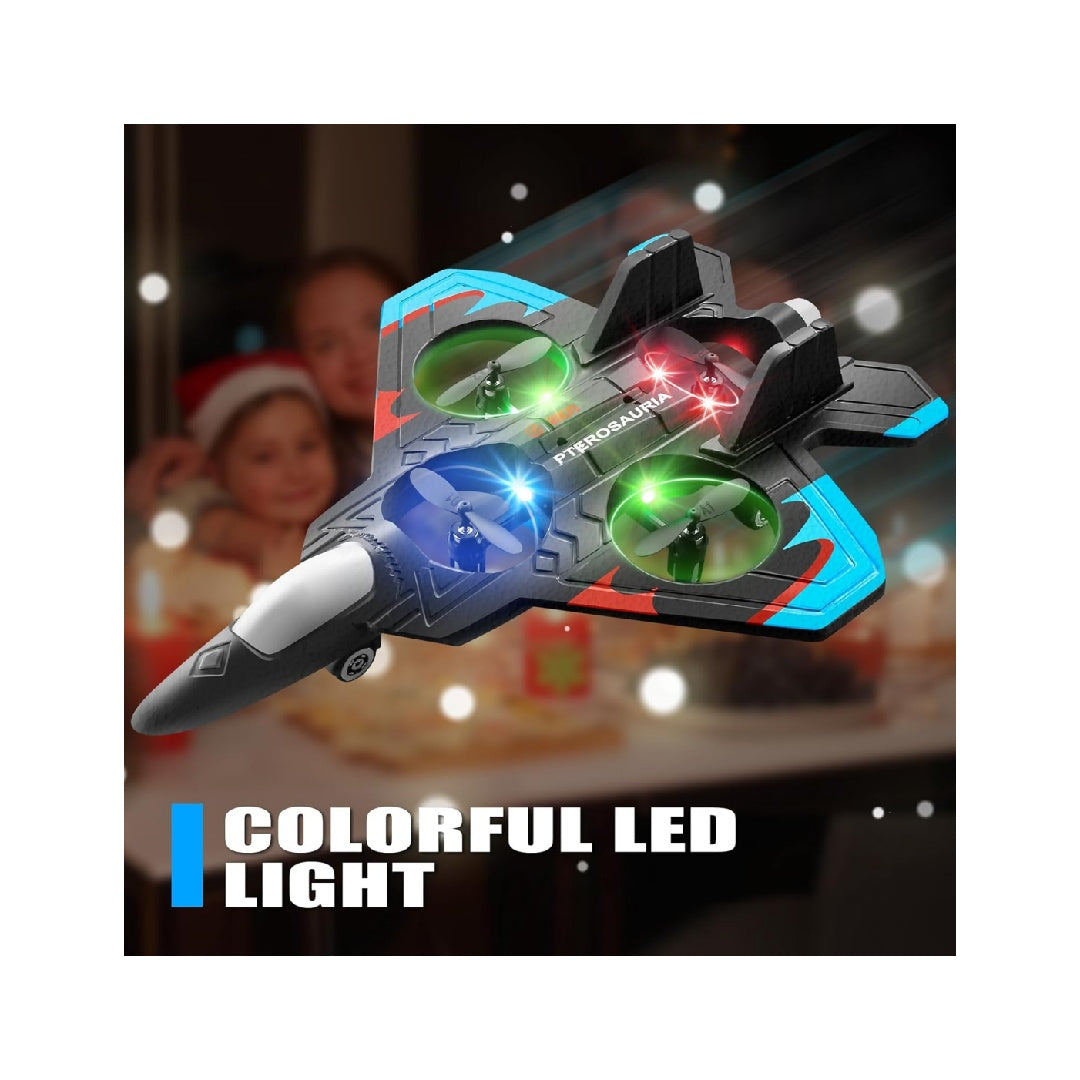 4DRC V32 Foam Remote Control Airplane, includes 4 batteries.