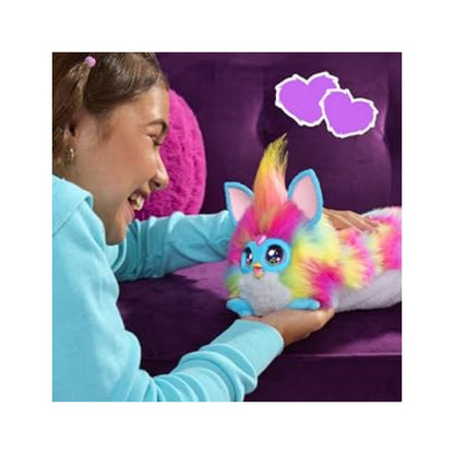 FURBY DJ interactive toy, super comfortable rainbow electronic plush toy for kids