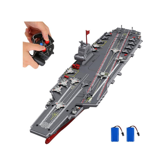 Remote-controlled boats suitable for children aged 8-12, 16-inch warship/aircraft carrier models
