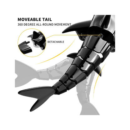 Bennol 2.4GHz Remote Control Shark Toy, 1:18 Scale High-Simulation Shark