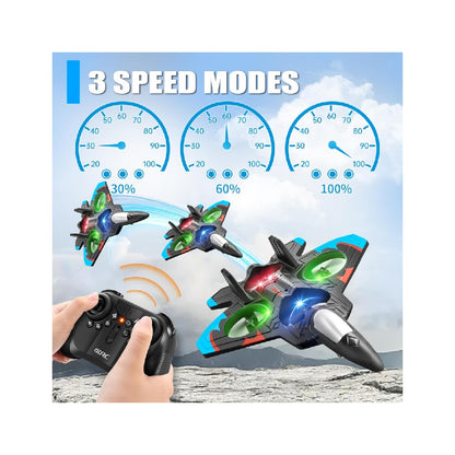 4DRC V32 Foam Remote Control Airplane, includes 4 batteries.