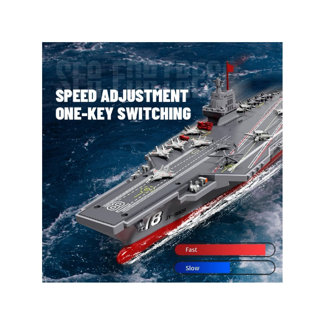 Remote-controlled boats suitable for children aged 8-12, 16-inch warship/aircraft carrier models