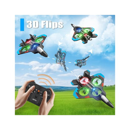 4DRC V32 Foam Remote Control Airplane, includes 4 batteries.