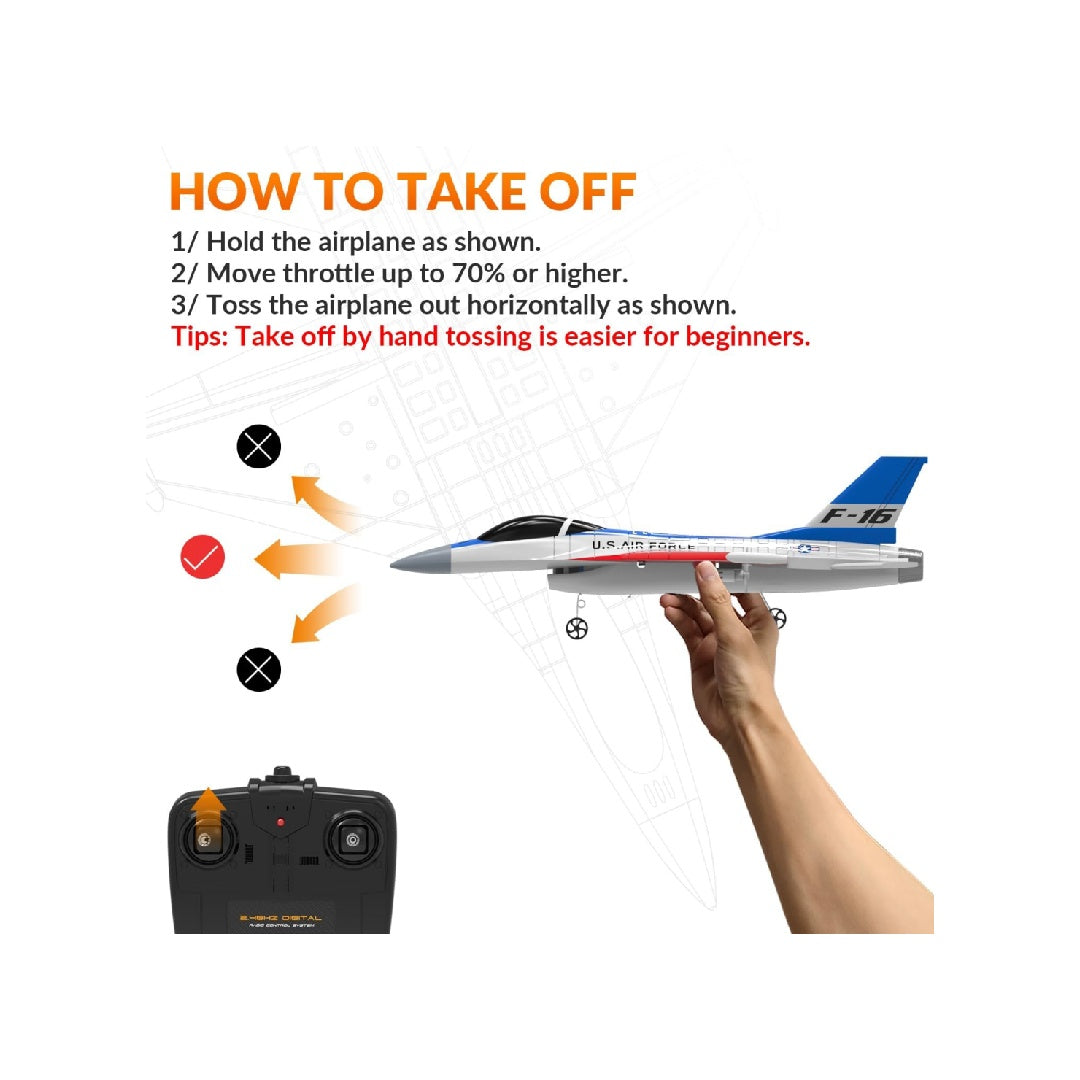 VolantexRC RC Remote Control Aircraft F-16 Combat Falcon