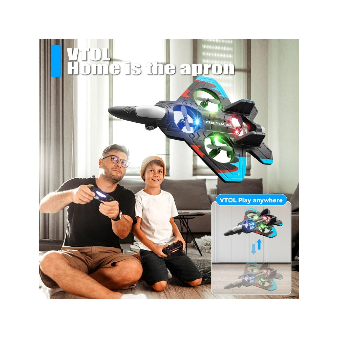 4DRC V32 Foam Remote Control Airplane, includes 4 batteries.