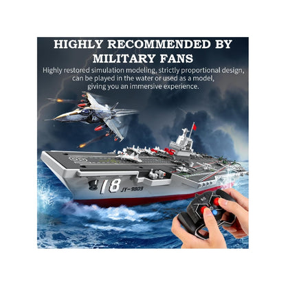 Remote-controlled boats suitable for children aged 8-12, 16-inch warship/aircraft carrier models