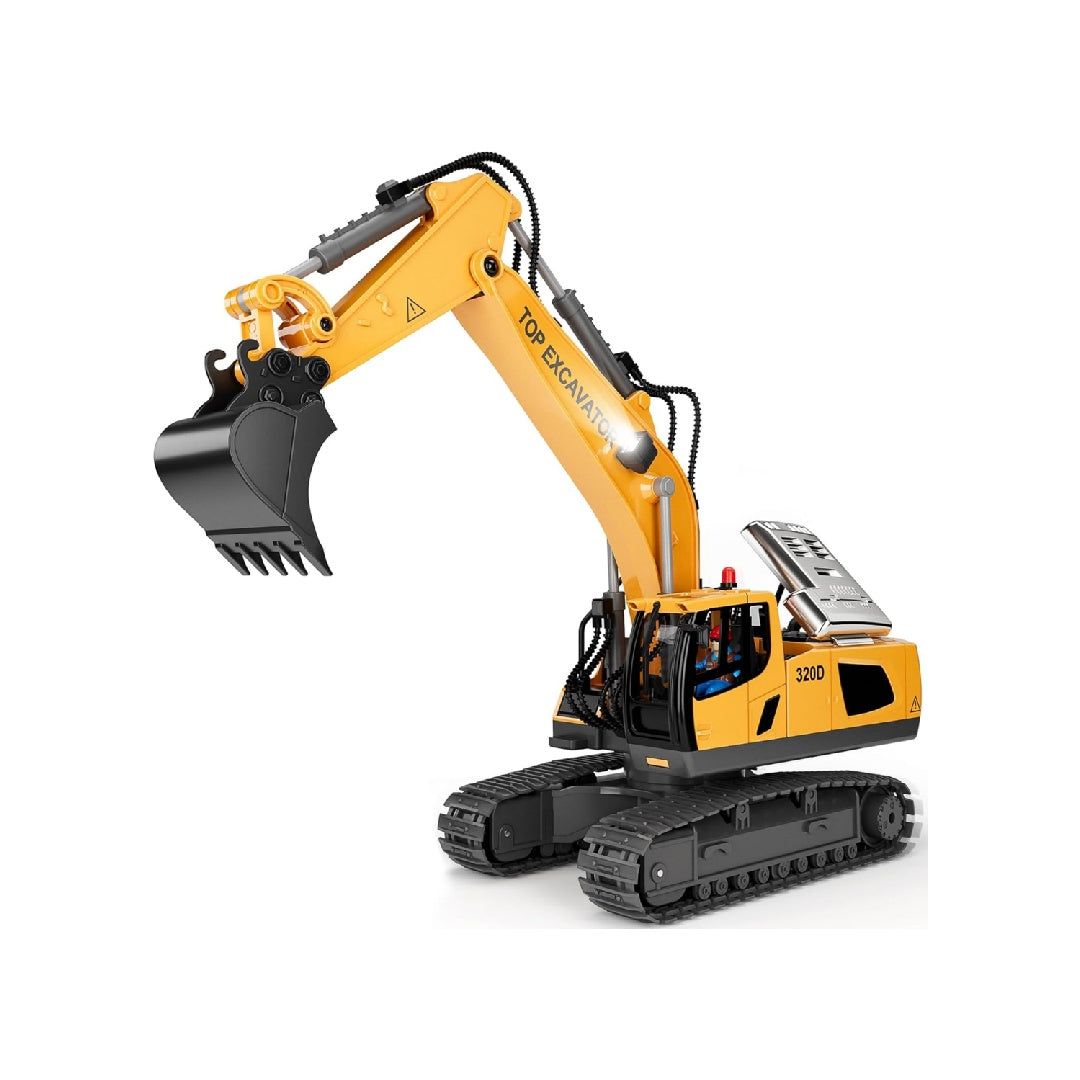 Remote-controlled excavator engineering toy, 2×1200mAh remote-controlled engineering vehicle