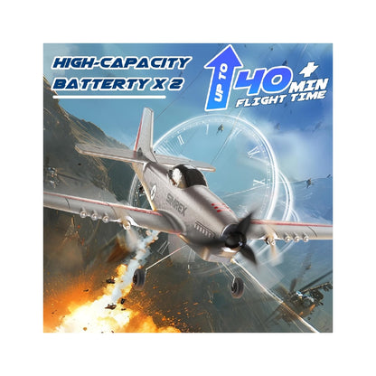 SIMREX Kids Remote Control Airplane - 2.4GHz Three-Channel Remote Control Toy Airplane