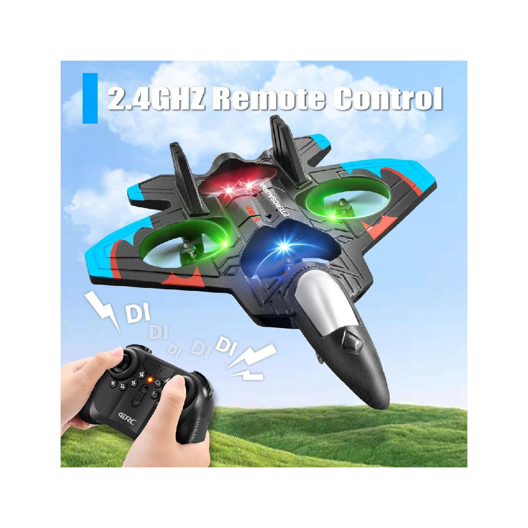 4DRC V32 Foam Remote Control Airplane, includes 4 batteries.