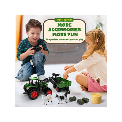 Remote control tractor toy, children's remote control tractor set