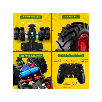 Remote control tractor toy, children's remote control tractor set