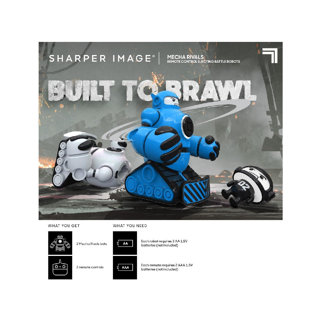 Sharper Image® Mecha Rivals Remote Control Battle Robots, Two-Player Wireless Battle Kit