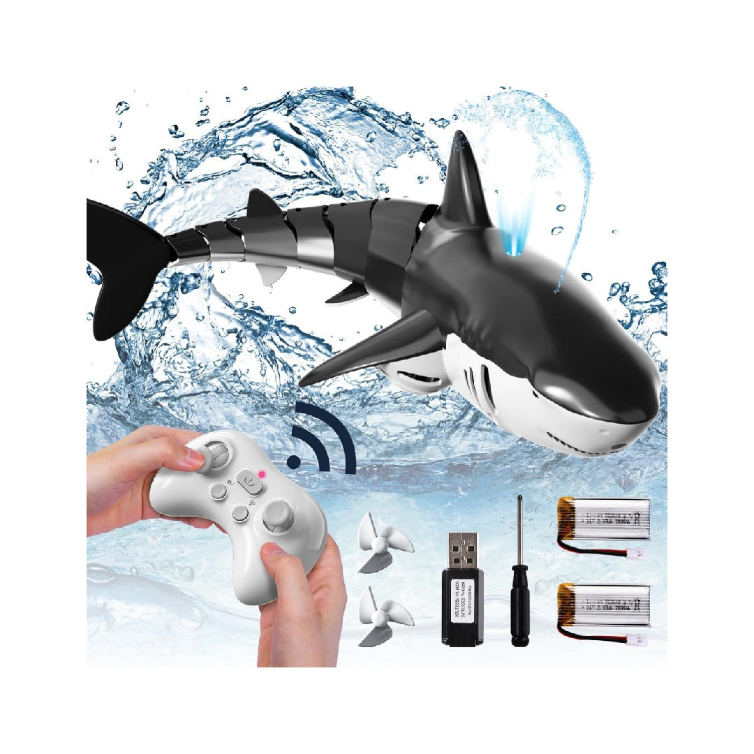 Bennol 2.4GHz Remote Control Shark Toy, 1:18 Scale High-Simulation Shark