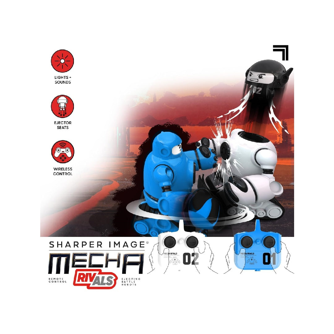Sharper Image® Mecha Rivals Remote Control Battle Robots, Two-Player Wireless Battle Kit