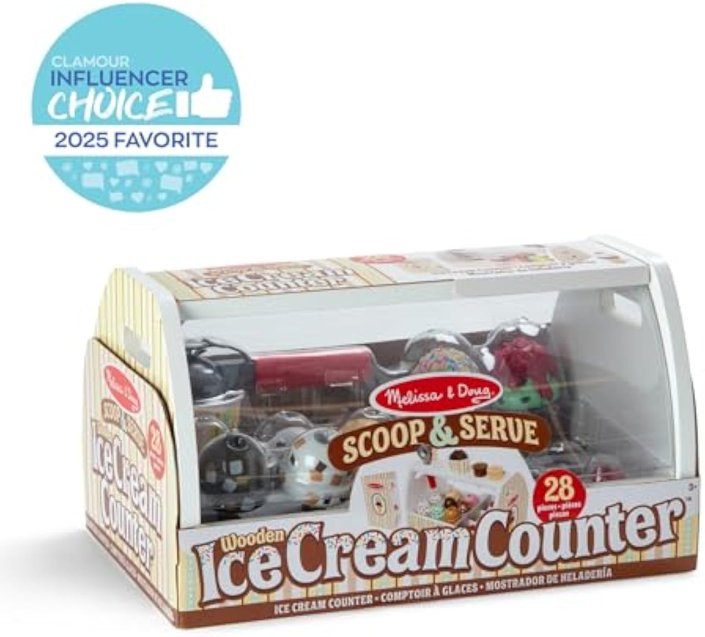 Melissa & Doug wooden spoons and ice cream counter